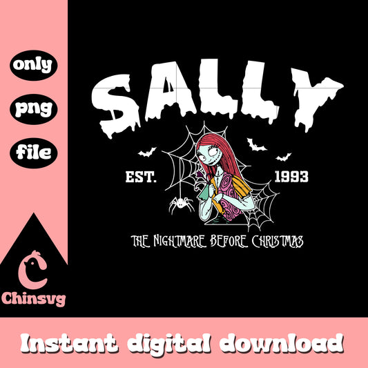 Sally est 1993 nightmare clipart png, night before christmas sally png