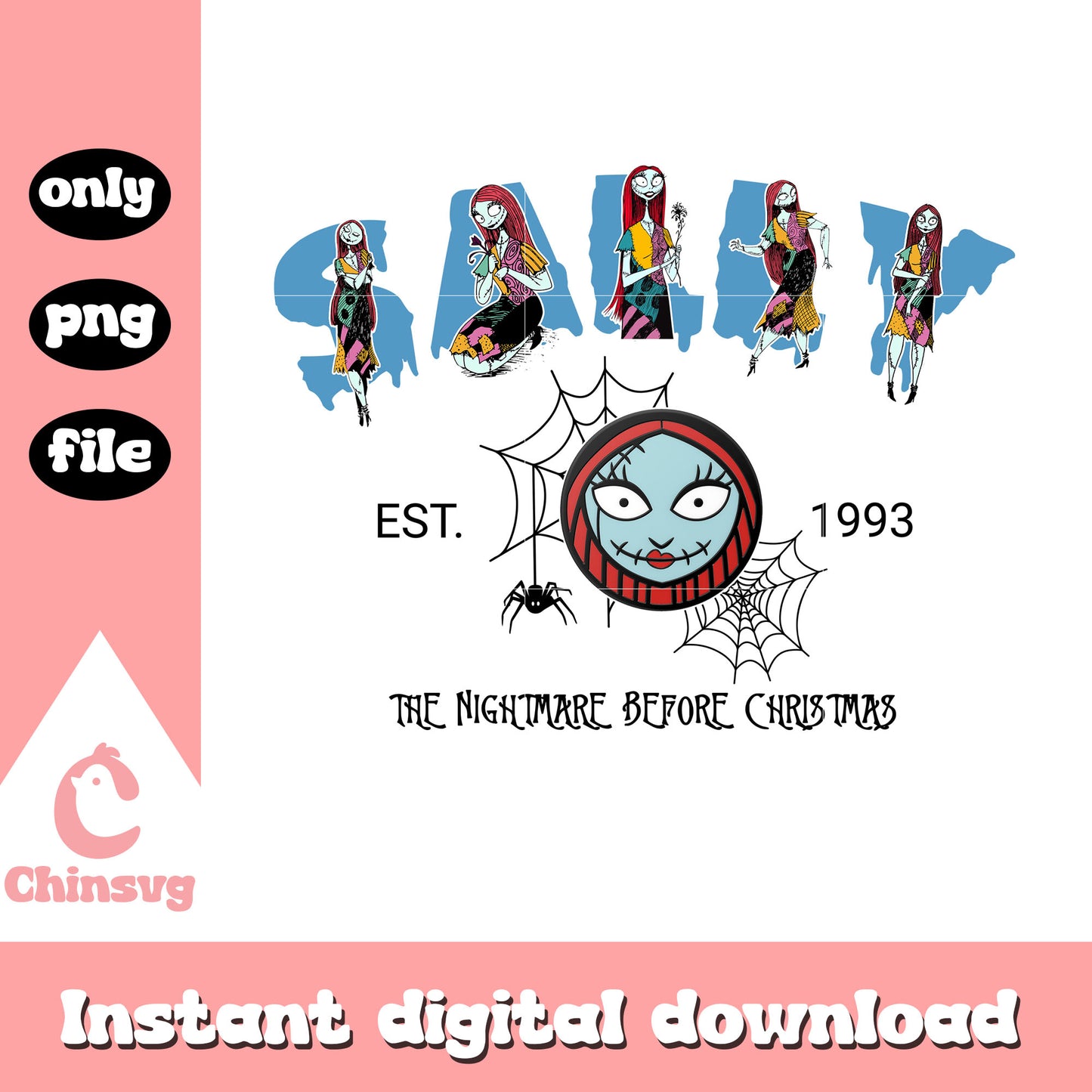 Sally face est 1993 nightmare clipart png, jack skellington sally png