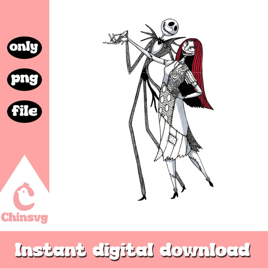 Sally jack dancing art png, nightmare before christmas disney png
