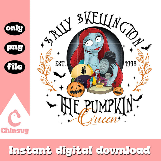 Sally skellington 1993 the pumpkin queen png, sally skellington png
