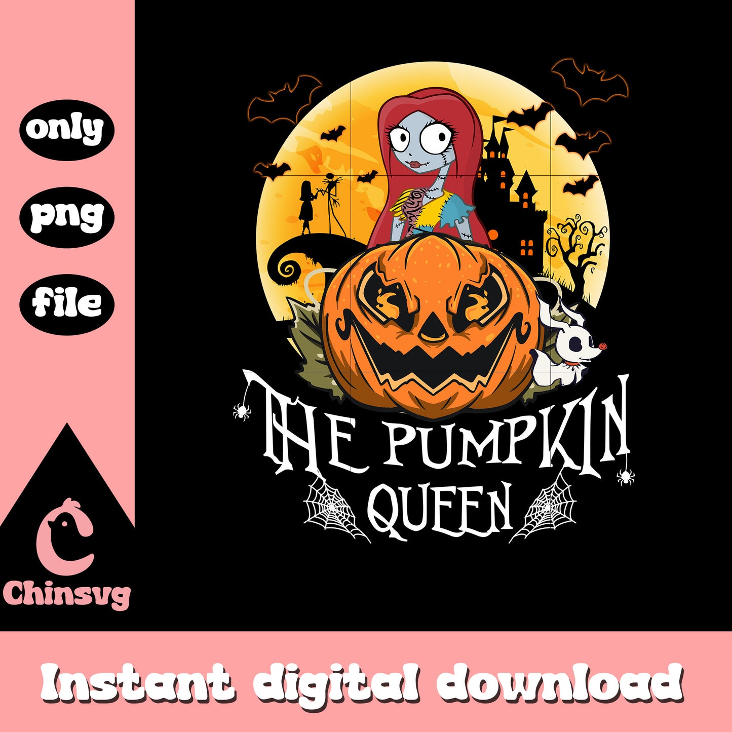 Sally the pumpkin queen png, sally nightmare before christmas pumpkin png