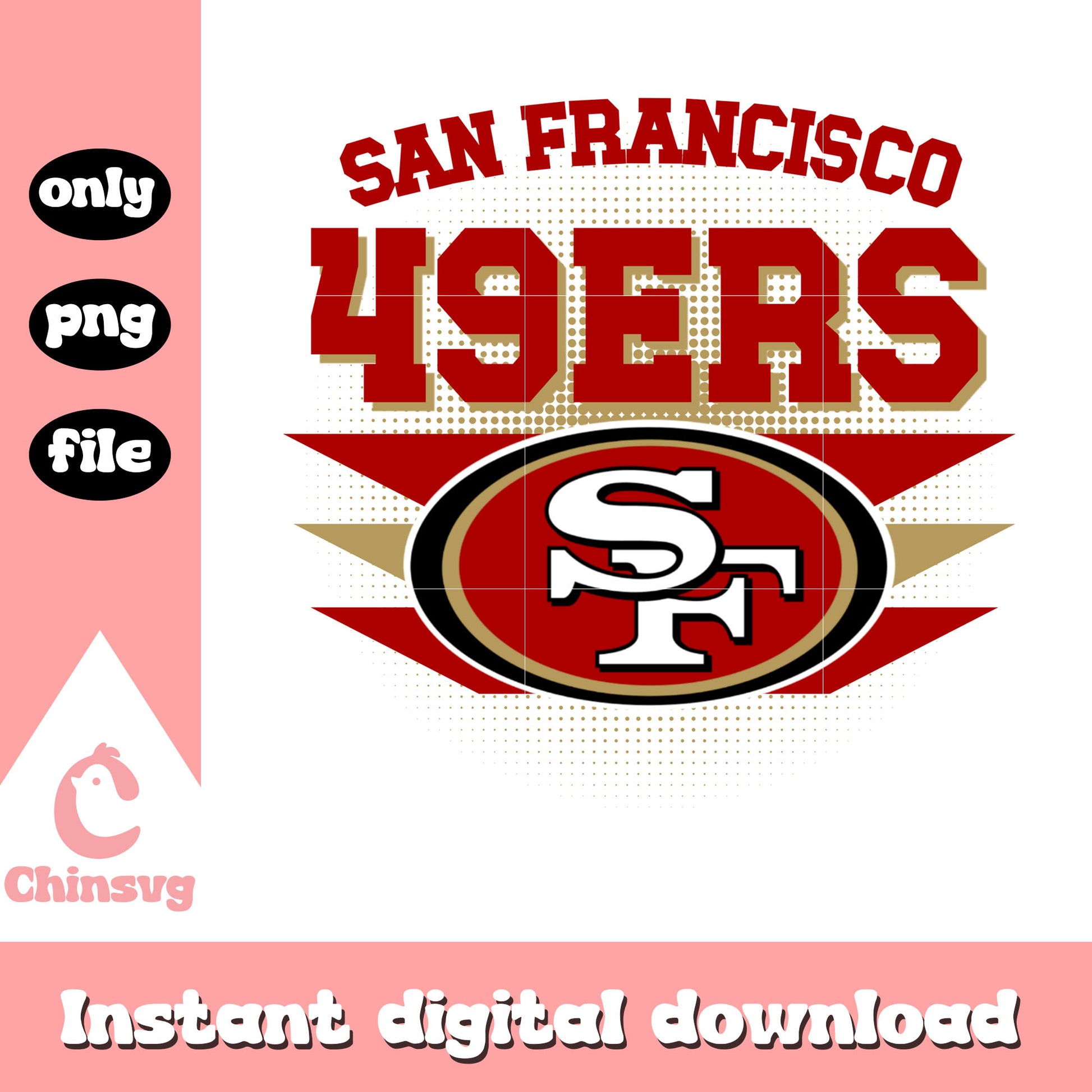 San Francisco 49ers logo design png, nfl teams png