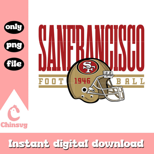 San Francisco football helmet svg, logo team design svg