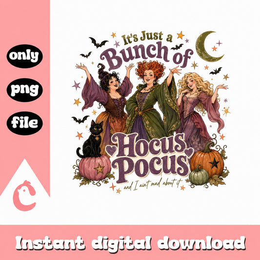 Sanderson Sisters Halloween SVG, Hocus Pocus Clipart, PNG SVG