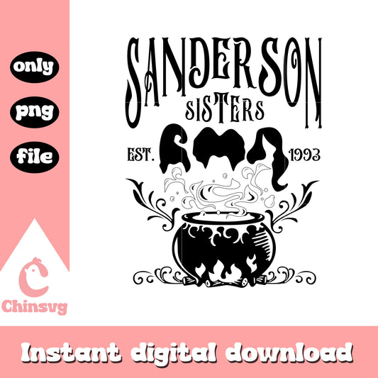 Sanderson sisters est 1993 halloween png, sanderson hocus pocus png