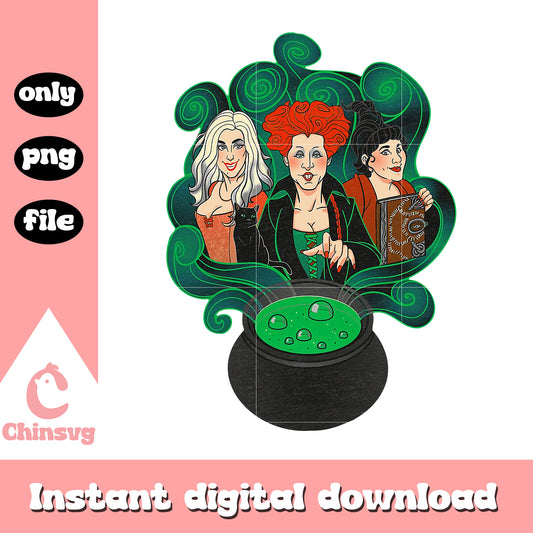 Sanderson sisters horror film design png, sanderson sisters potion png