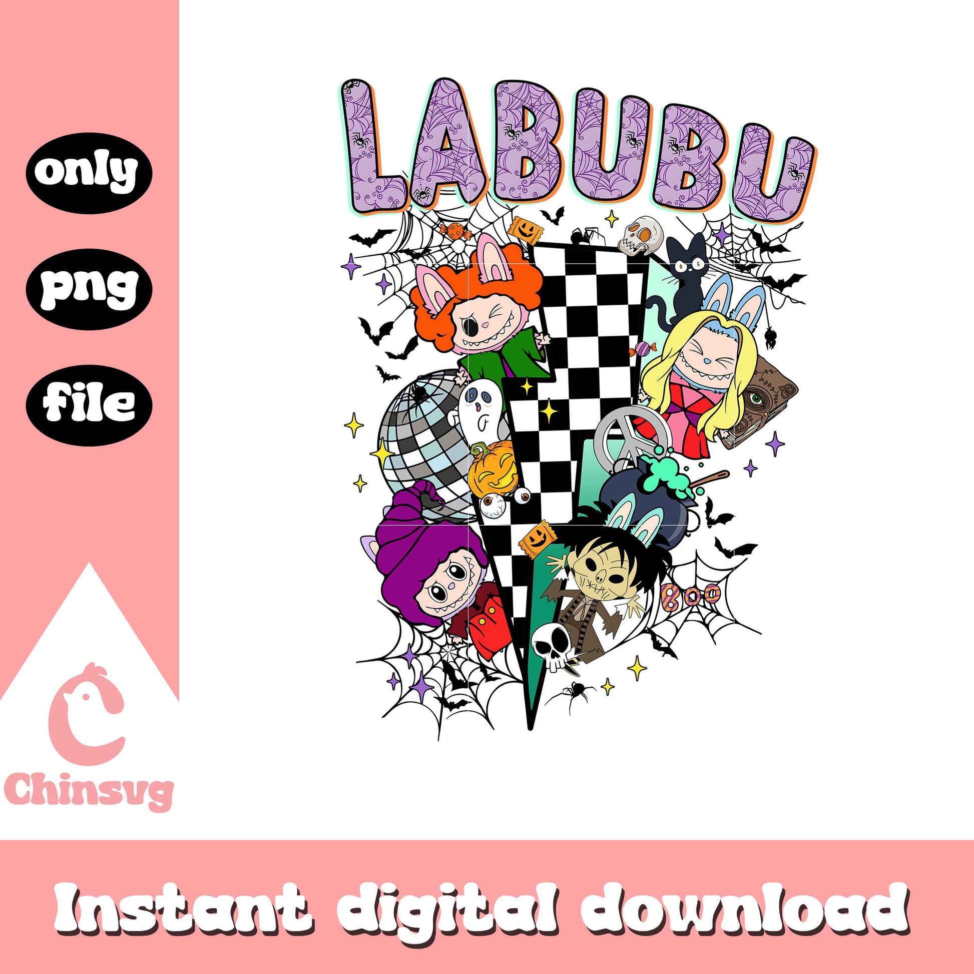 Sanderson sisters labubu halloween png, hocus pocus halloween png