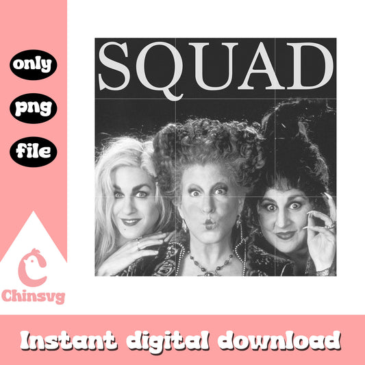 Sanderson sisters squad halloween png, hocus pocus halloween png