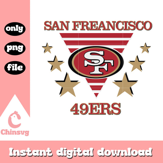 San francisco 49ers nfl team logo design svg, san francisco 49ers svg