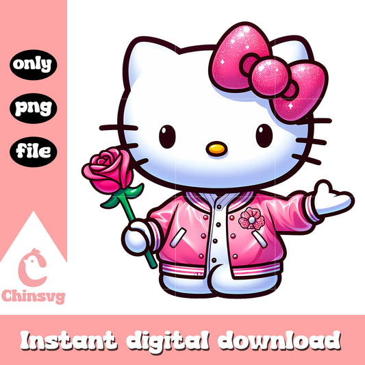 Sanrio cast hello kitty and rose png, when is valentines day png