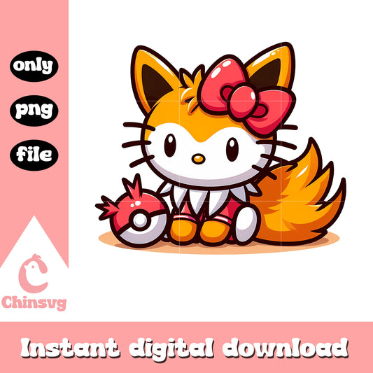 Sanrio hello kitty eevee png, pokemon png, cartoon png