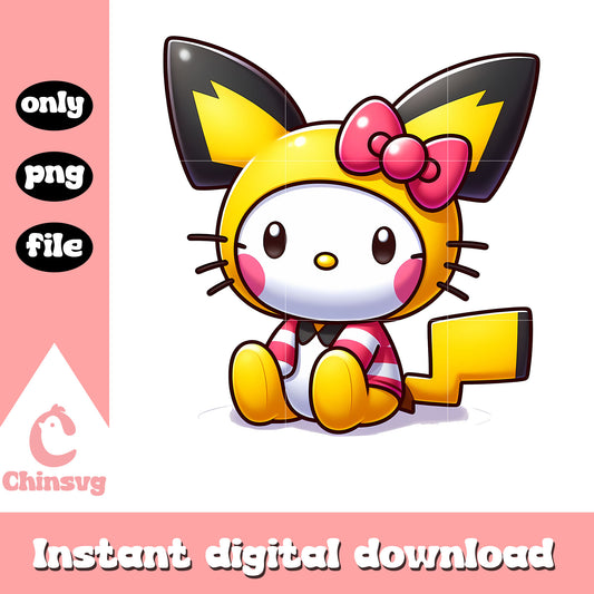Sanrio hello kitty raichu png, pokemon character png, cartoon png