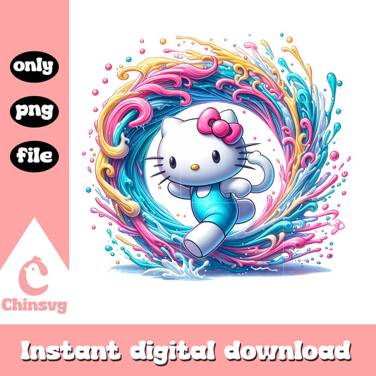 Sanrio hello kitty watercolor png, sanrio characters png