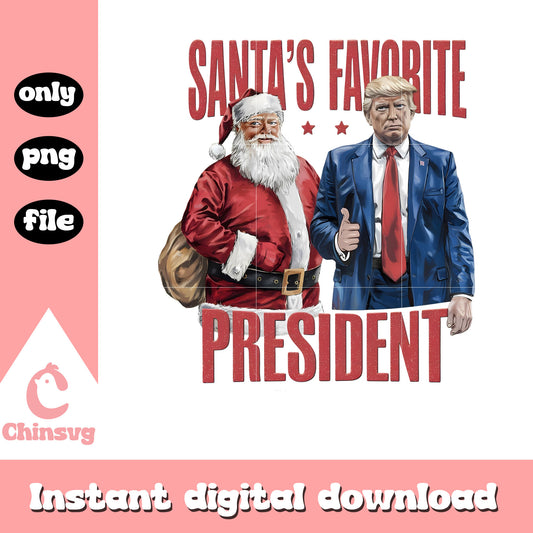 Santa favorite president trump design png, trump santa​ png