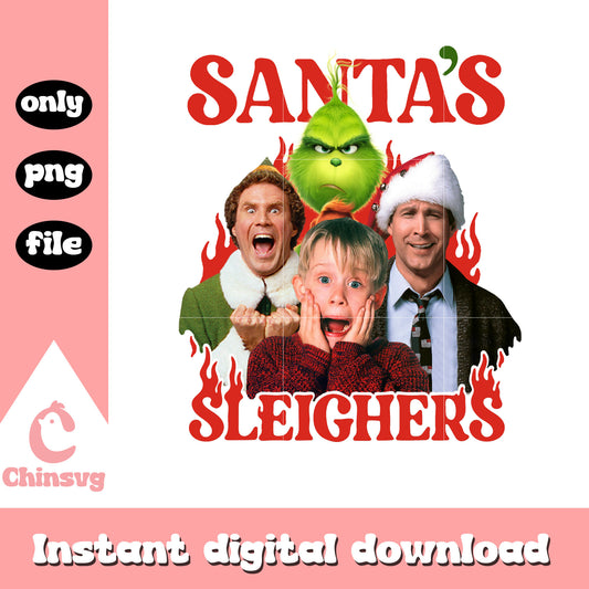 Santa's sleighers grinch movies png, grinch characters png
