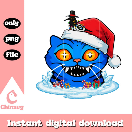 Santa derpy head christmas design png, merry christmas images png 