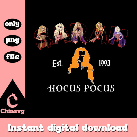 Sarah hair hocus pocus est 1993 design png, sarah hocus pocus hair png