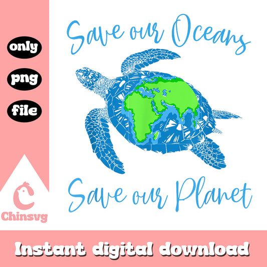 Save our oceans save our planet png, when is earth day png