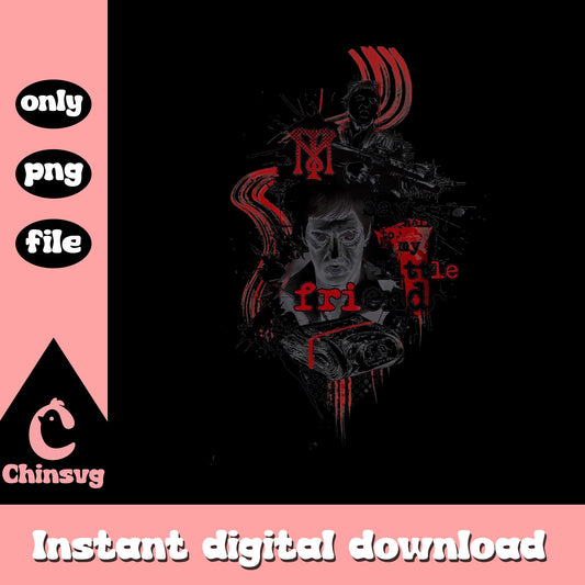 Say little friend movie png, horror film png, film png