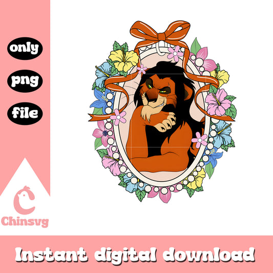 Scar the lion king mirror png, the lion king png, cartoon png