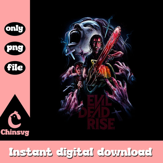 Scary movie evil dead rise poster png, scary movies png, poster png