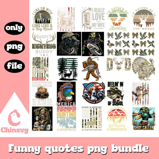 School is important but hunting is importer bundle png, hunting png