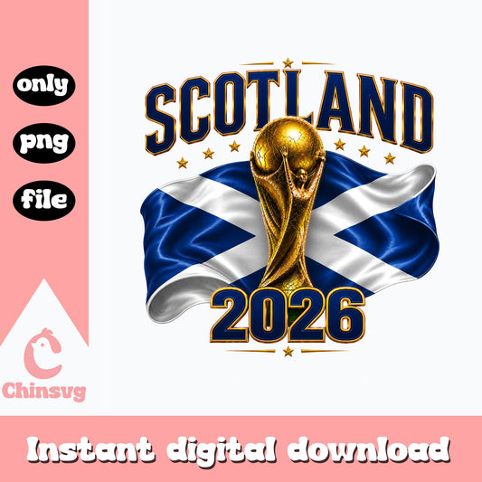 Scotland 2026 World Cup PNG, Scotland Flag Soccer PNG, Football PNG