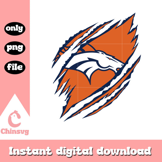 Scratch broncos design logo png, denver broncos nfl​ png