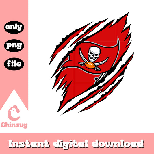 Scratch buccaneers design logo png, nfl football buccaneers​ png