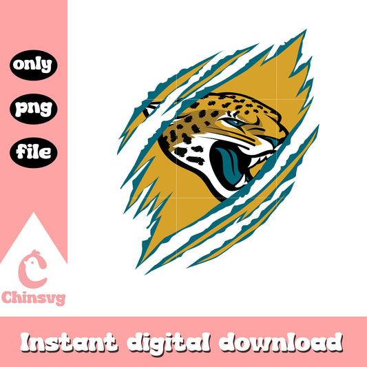 Scratch jaguars design logo png, nfl jacksonville jaguars​​ png