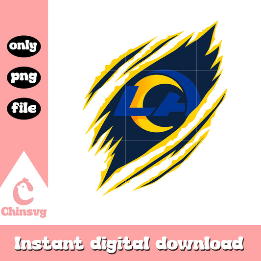 Scratch rams design logo png, los angeles rams nfl​​ png