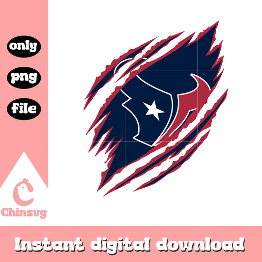 Scratch texans design logo png, houston nfl texans​​​​​ png