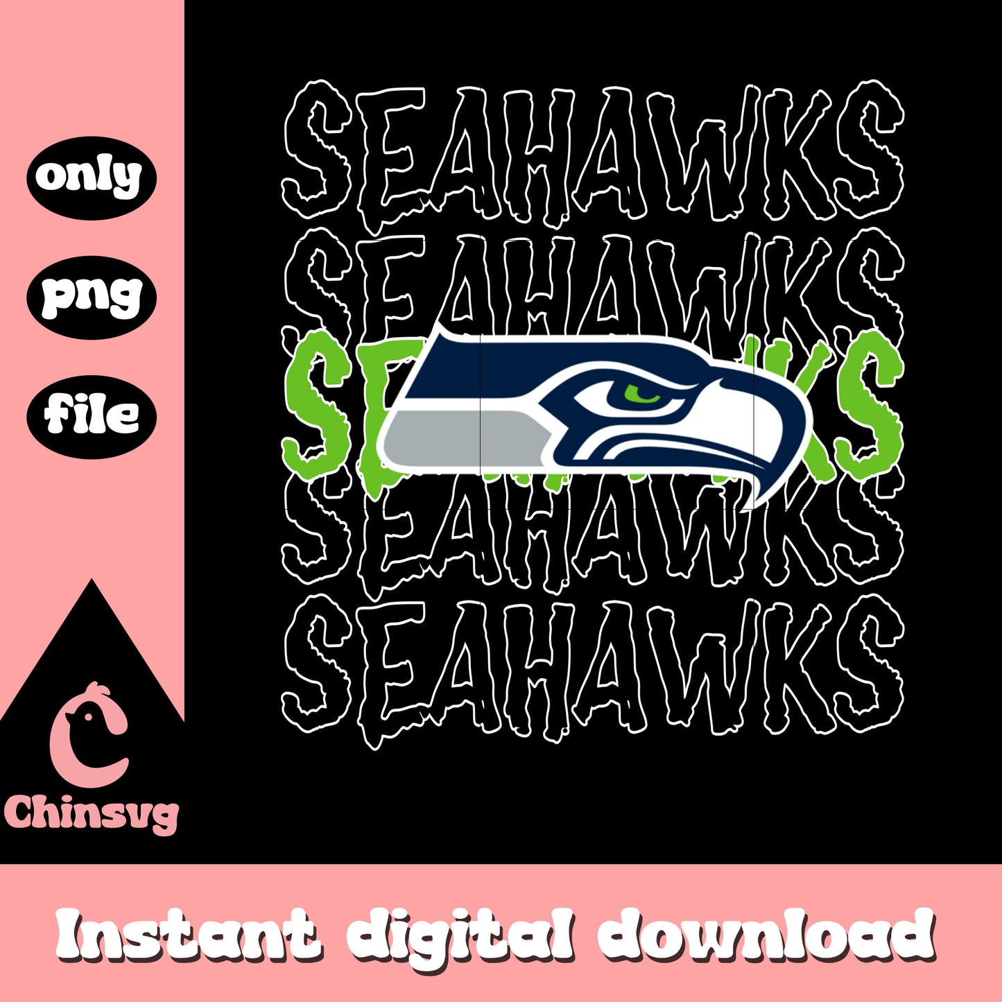 Seahawks nfl team logo design png, Seattle Seahawks png