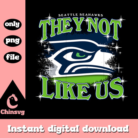 Seattle Seahawks logo they not like us png, football clubs png