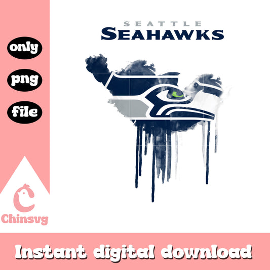 Seattle Seahawks vintage logo design png, Seattle Seahawks png