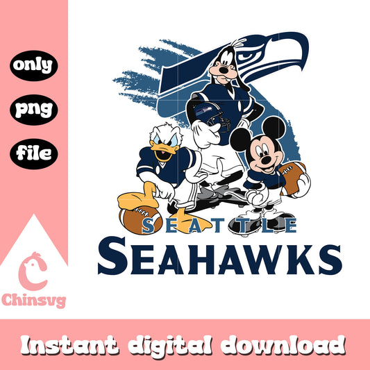 Seattle seahawks custom disney png, team seattle seahawks​​​ png