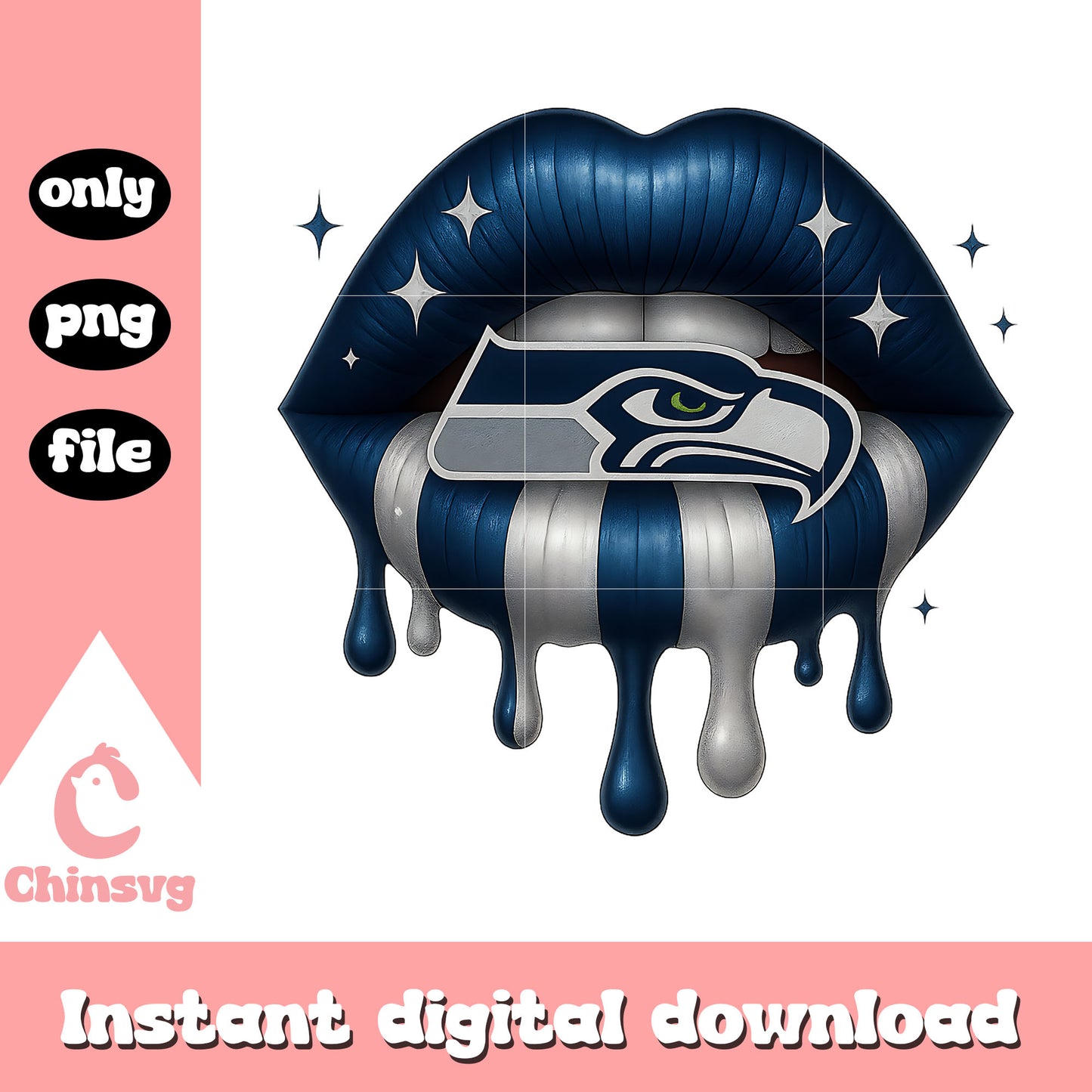 Seattle seahawks nfl lips png, seattle seahawks​ png, nfl sport png