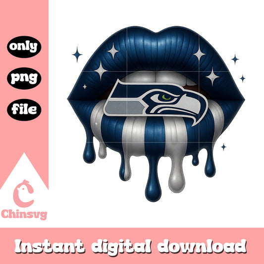 Seattle seahawks nfl lips png, seattle seahawks​ png, nfl sport png