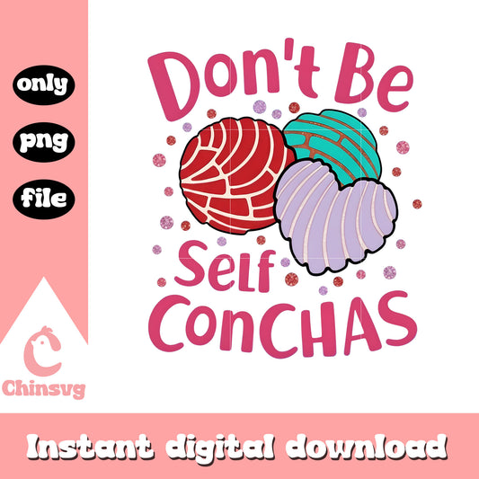 Self conchas decor valentine png, design valentines day png