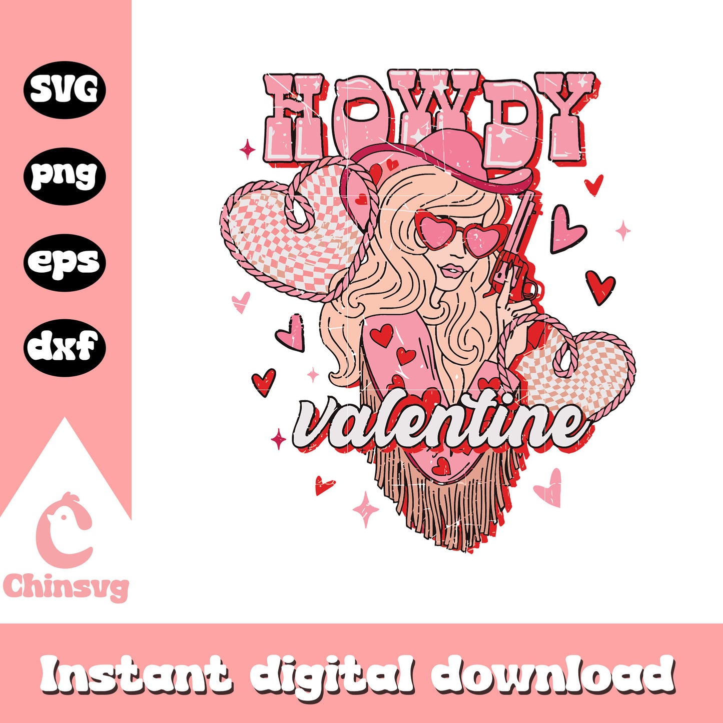 Sexy cowgirl howdy valentine design svg, howdy valentine svg