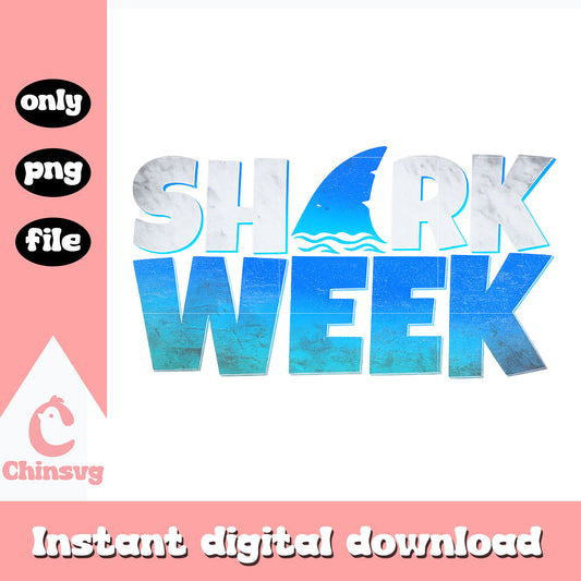 Shark week vintage logo design png, shark lover 2025 png, ocean conservation png