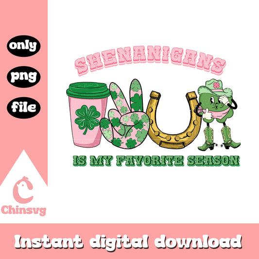Shenanigans is my favorite season png, st patrick day png
