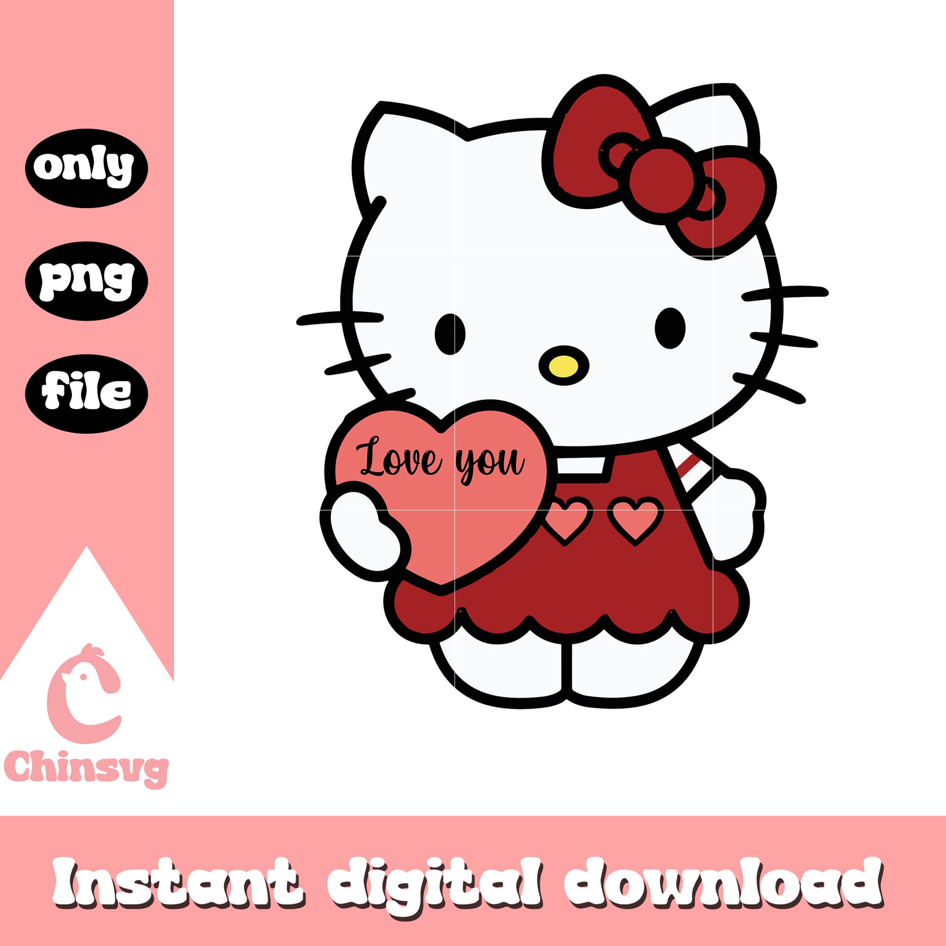 Shirt hello kitty valentine png, hello kitty valentine​ png