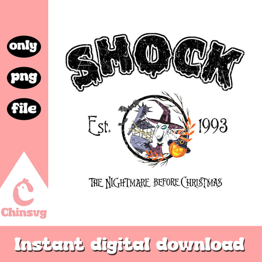 Shock est 1993 nightmare movie art png, night before christmas shock png