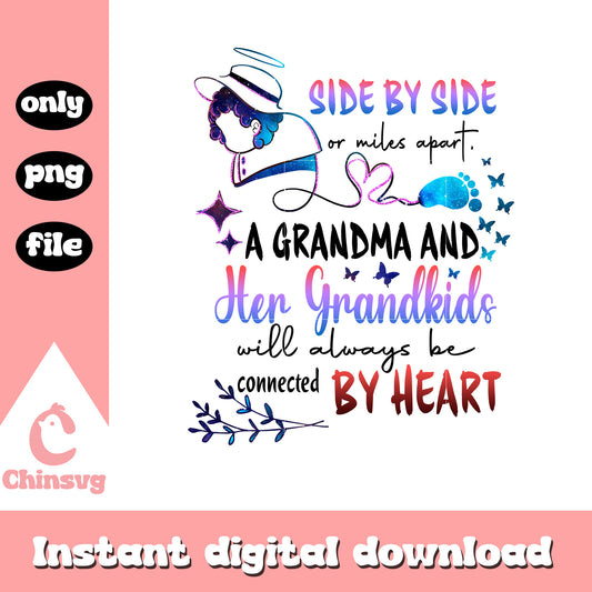 Side by side or miles my part a grandma png, grandma png