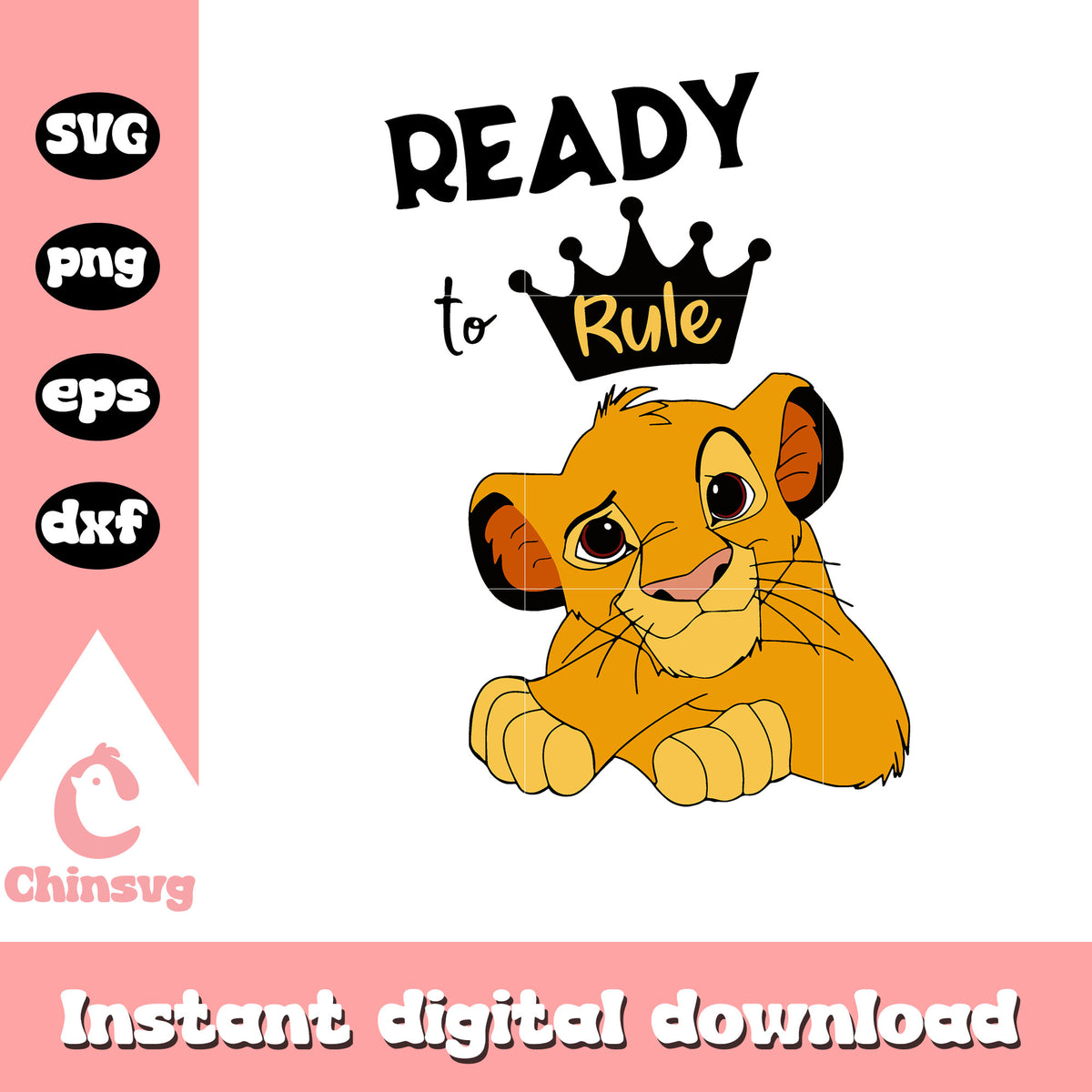 Simba character ready to rule svg, the lion king svg, movie svg – Chinsvg