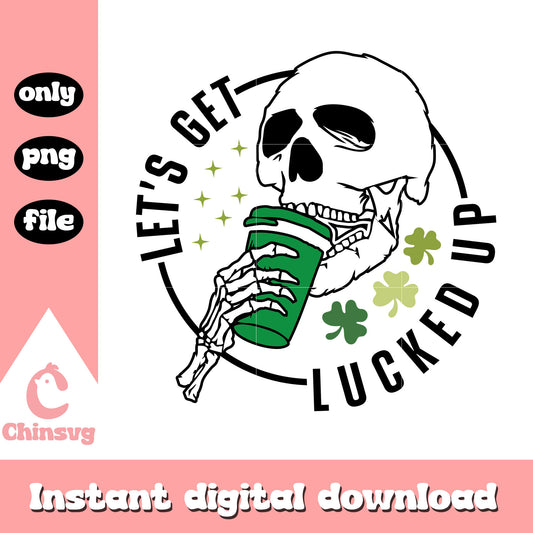 Skeleton cafe patrick’s png, st patrick door decor​​​ png