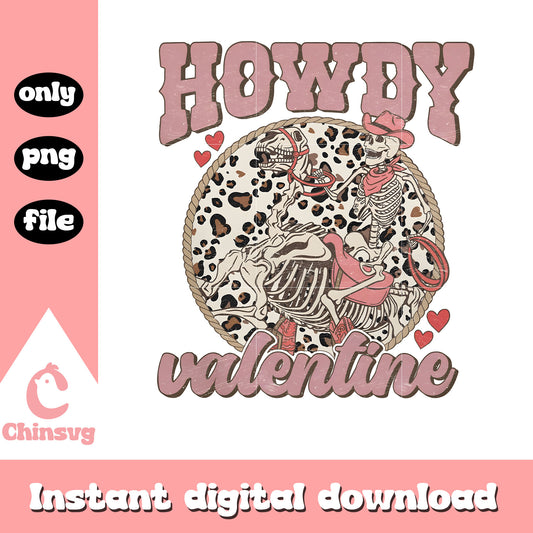 Skeleton cowboy howdy valentine png, howdy valentine png, skeleton png