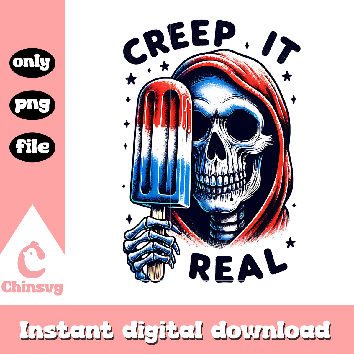 Skeleton creep it real png, skull in hat​ png, creep it real​ png