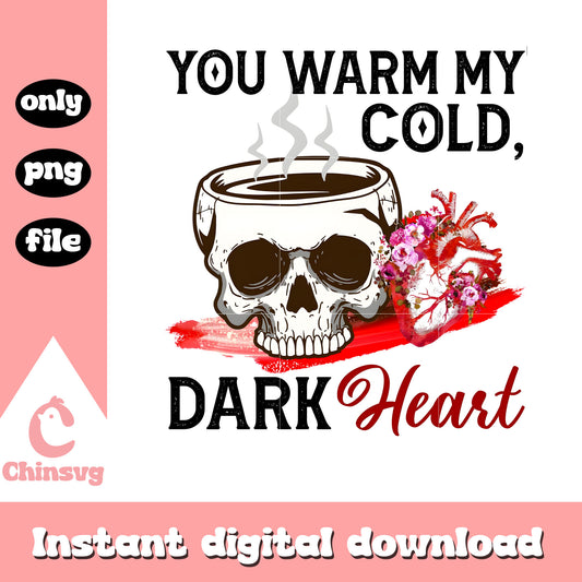 Skeleton head coffee valentine png, valentines skeleton​​​ png
